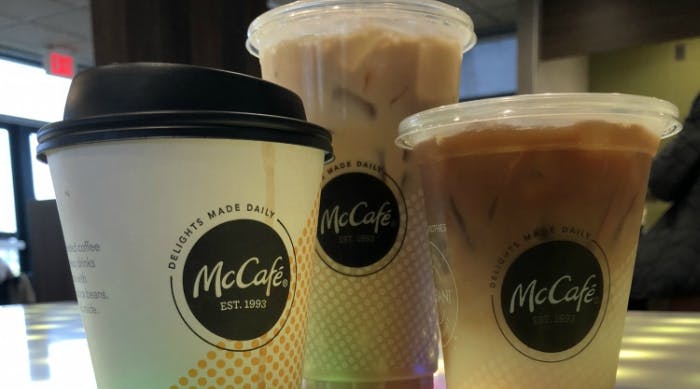 Small McCafé® Iced Caramel Macchiato with Espresso